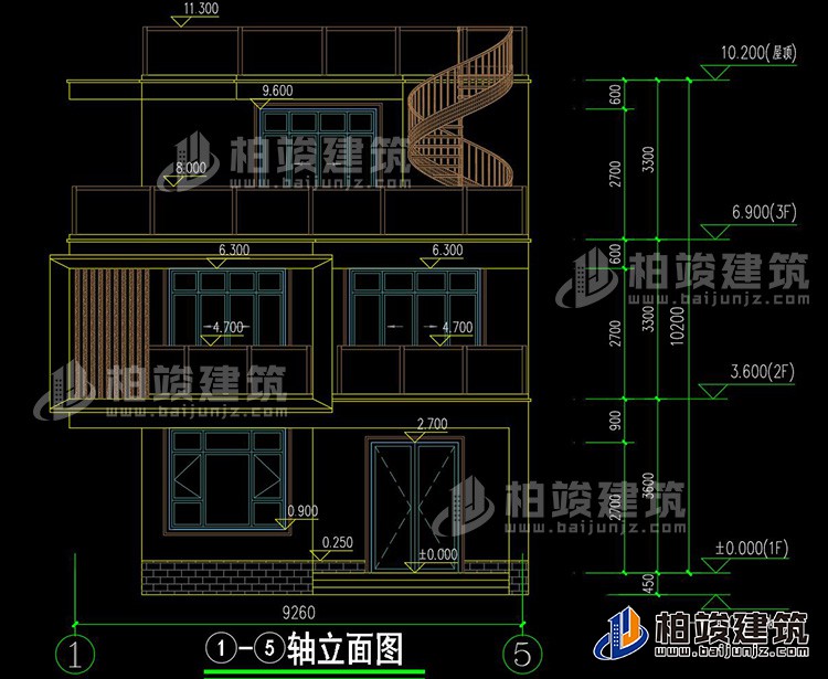 正立面图